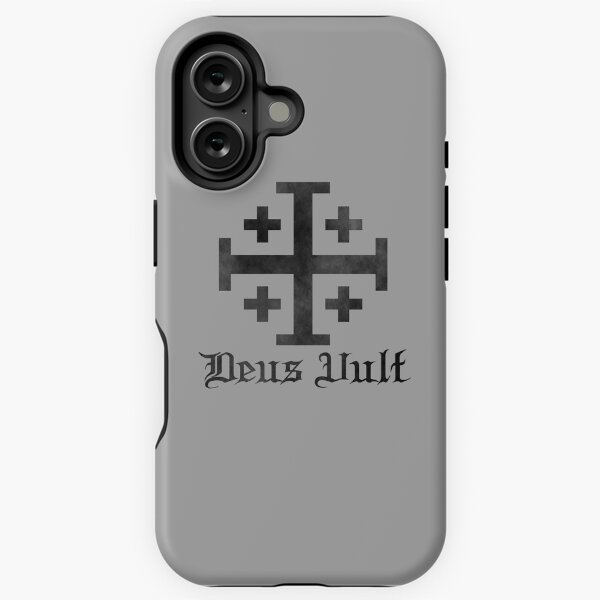 Vista previa del artículo con la obra «Cruz cruzada - Deus Vult - Usada», diseñado y vendido por EvaEV.