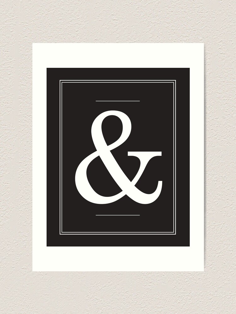 ampersand-typography-print-art-print-for-sale-by-studio-grafiikka-redbubble