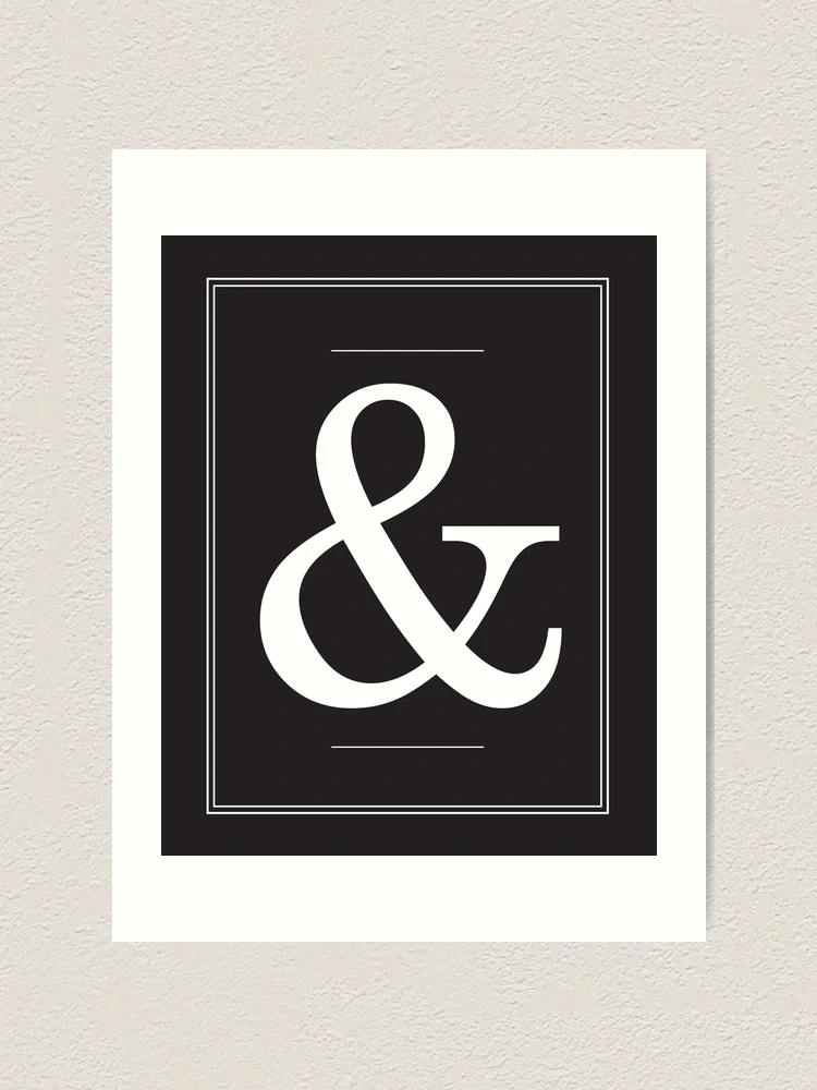 ampersand-typography-print-art-print-for-sale-by-studio-grafiikka-redbubble