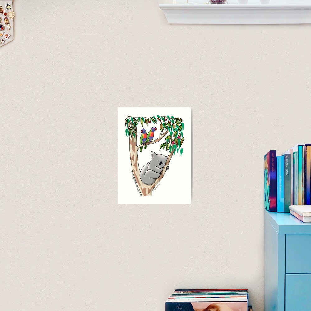Sweet Dreams Sleeping Koala Art Print