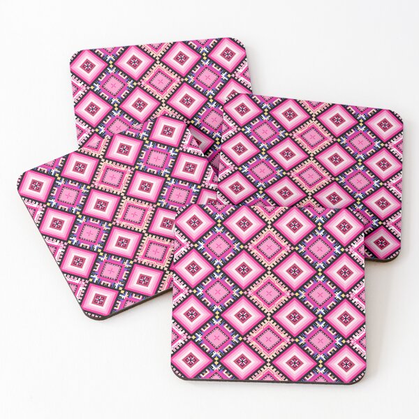 Item preview, The Modern Pink Square Dimension Design in Seamless Pattern designed and sold by MyMemoriesArts.