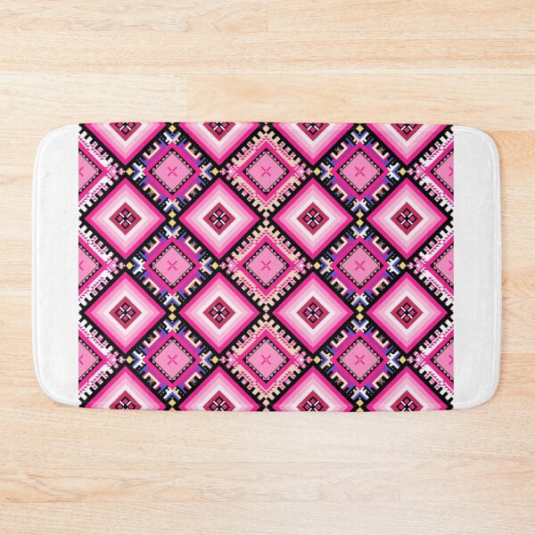 Item preview, The Modern Pink Square Dimension Design in Seamless Pattern designed and sold by MyMemoriesArts.