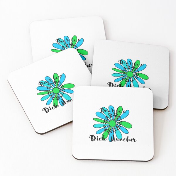 Item preview, Don't Be A Dick Muncher | Blue and Green Flower | Delicate Fucking Flower | Sweary Words designed and sold by The Misadventures of Jo.