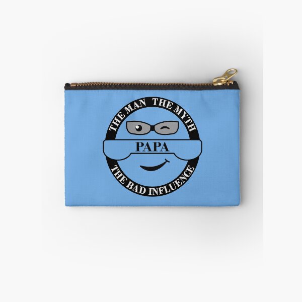 Item preview, Papa, the Man, the Myth, the Bad Influence - (circular border) designed and sold by Blended Designs ⭐⭐⭐⭐⭐.
