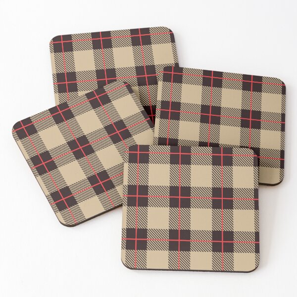 Item preview, Super Fun Black & Tan & Red Plaid Pattern designed and sold by Cyndi's Stuff.