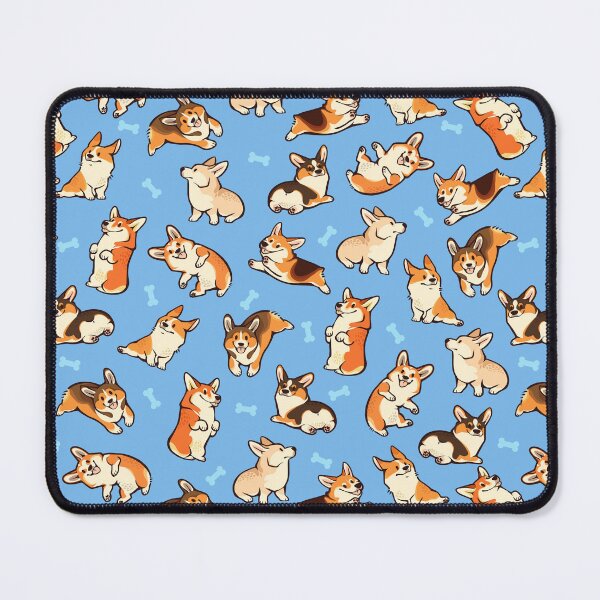 Item preview, Lustige Corgis in Blau designed and sold by Colordrilos.