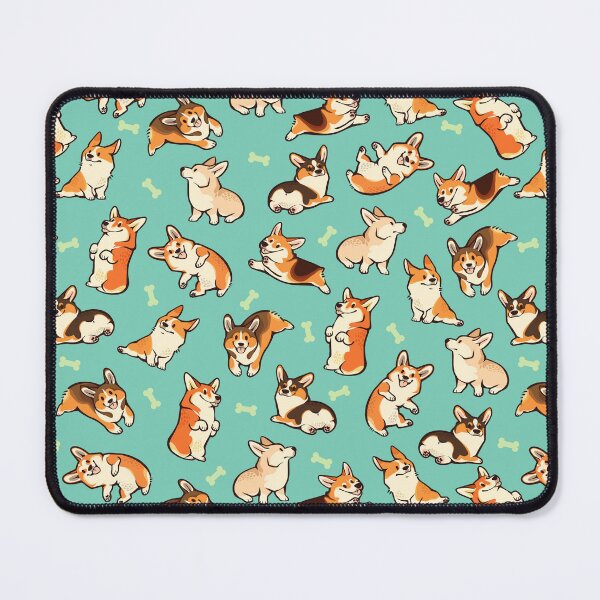 Item preview, Lustige Corgis in Grün designed and sold by Colordrilos.