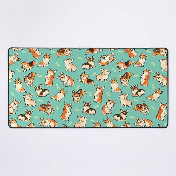 corgi desk mat