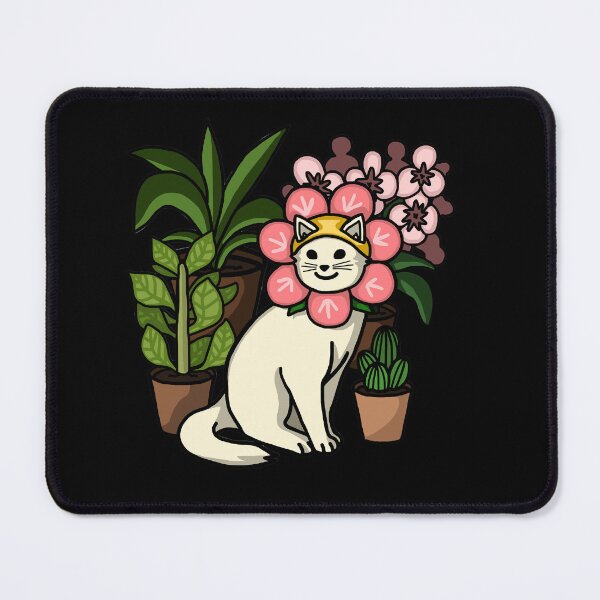 Item preview, Cat With Flower Head Amongst Plant Pots designed and sold by auristela.