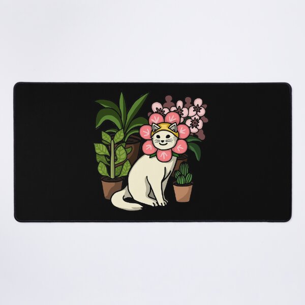 Item preview, Cat With Flower Head Amongst Plant Pots designed and sold by auristela.