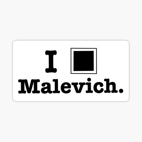 Item preview, I Love Malevich 2 designed and sold by WordsWordsWords.