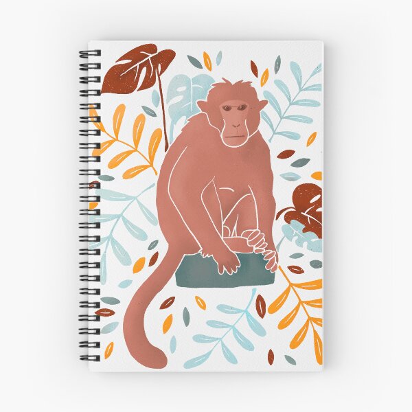 Item preview, Orange Rhesus Macaque Monkey  designed and sold by illustrations by debs.