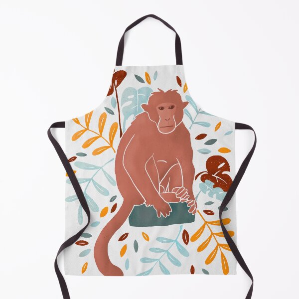 Item preview, Orange Rhesus Macaque Monkey designed and sold by illustrations by debs.