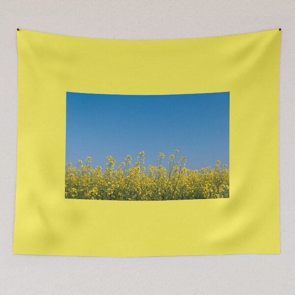 Item preview, Oilseed rape flowers and blue sky designed and sold by LindaCooke.