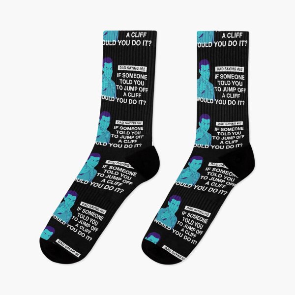 Item preview, Fathers Day Dad Sayings:  if someone told you to jump off a cliff, would you do it? designed and sold by SmallOrbit.