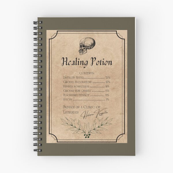 Item preview, D&D Vintage Healing Potion Label designed and sold by IsabellaPezza.