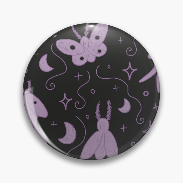 Item preview, Black and Purple Moth Print Pattern designed and sold by MaysMonsters.