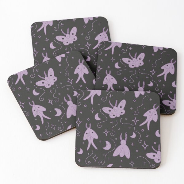 Item preview, Black and Purple Moth Print Pattern designed and sold by MaysMonsters.