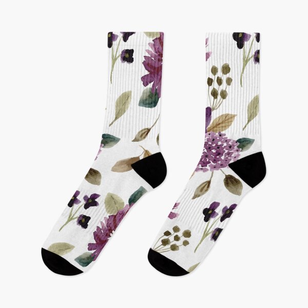 Item preview, Purple And Gold Summer Floral Seamless Pattern - flower patterns designed and sold by HStudioPrints.