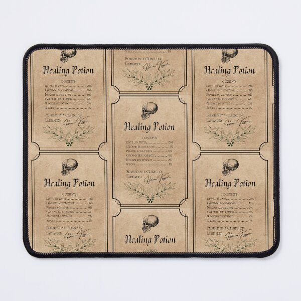 Item preview, D&D Vintage Healing Potion Label designed and sold by IsabellaPezza.
