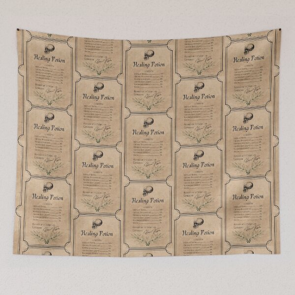 Item preview, D&D Vintage Healing Potion Label designed and sold by IsabellaPezza.