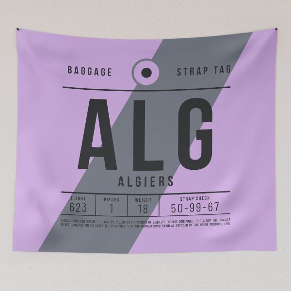 Item preview, Luggage Tag E - ALG Algiers Algeria designed and sold by VoodooCircus.
