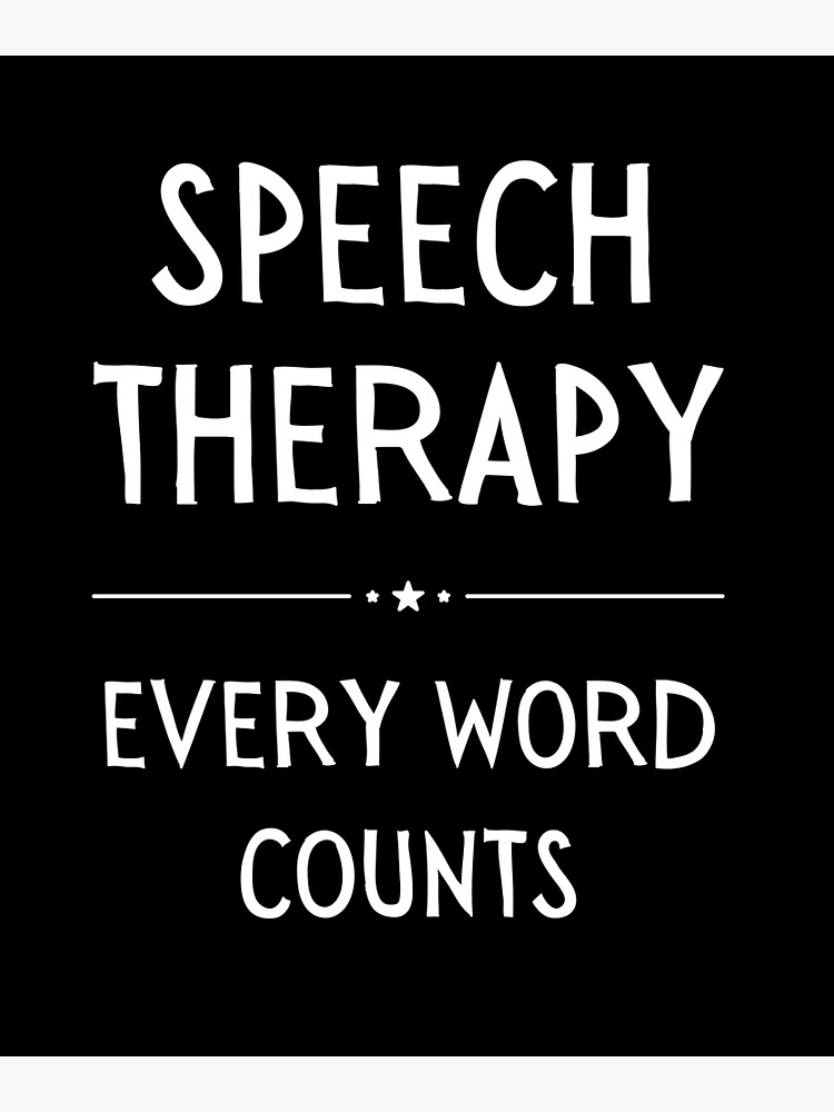 Disover Speech Therapist - Speech Therapy Premium Matte Vertical Poster