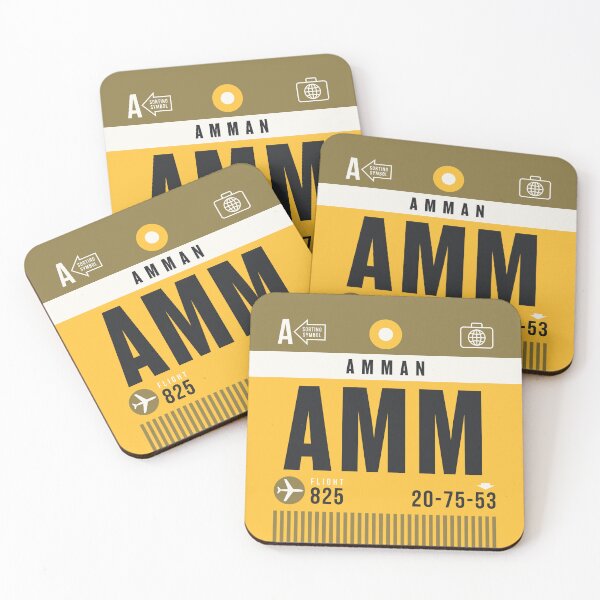 Item preview, Luggage Tag A - AMM Amman Jordan designed and sold by VoodooCircus.