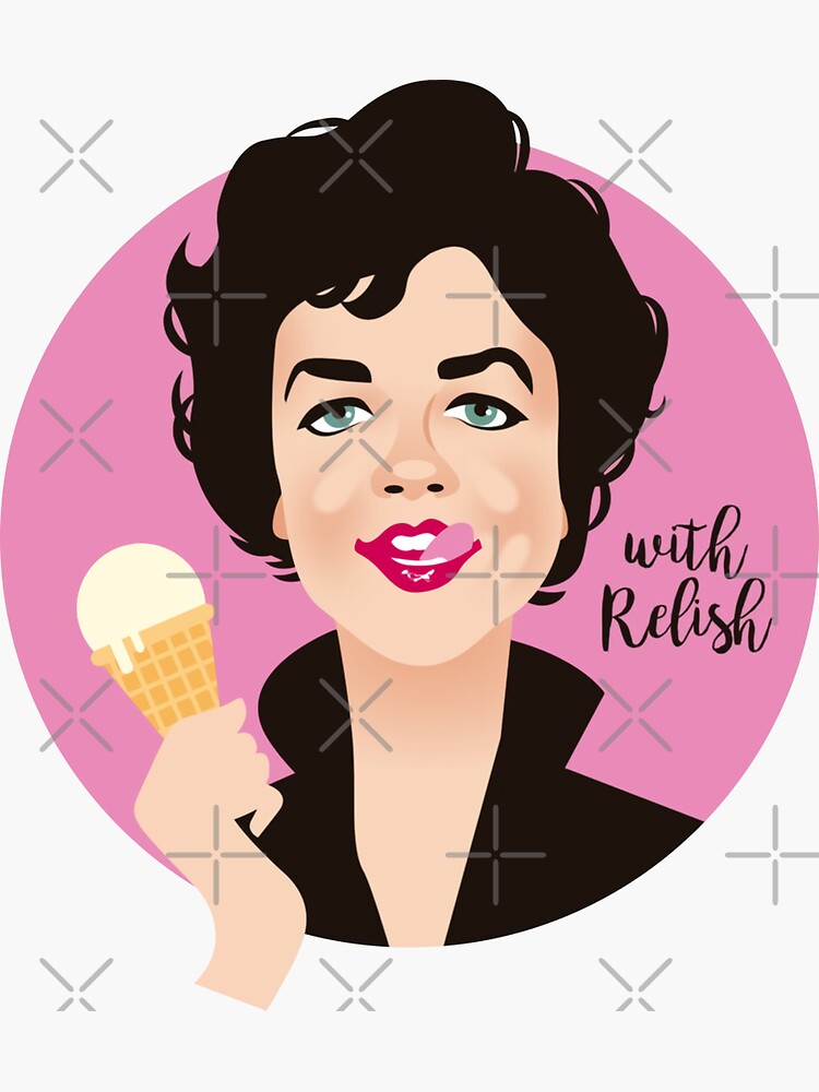 Pegatina «Relish Rizzo Grease Stockard Channing Musical Hollywood