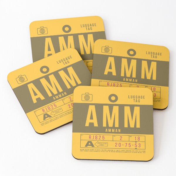 Item preview, Luggage Tag B - AMM Amman Jordan designed and sold by VoodooCircus.