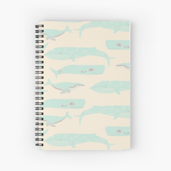 Drifting Whales Spiral Notebook