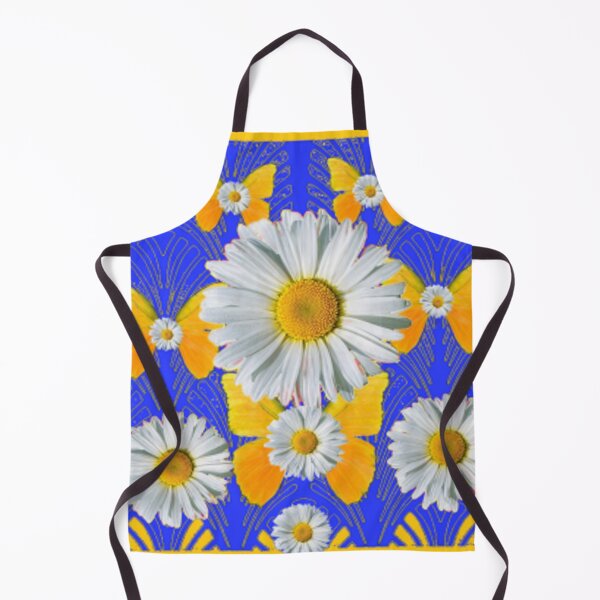 Item preview, DAISY FLOWERS BUTTERFLY BLUE ART designed and sold by sharlesart.