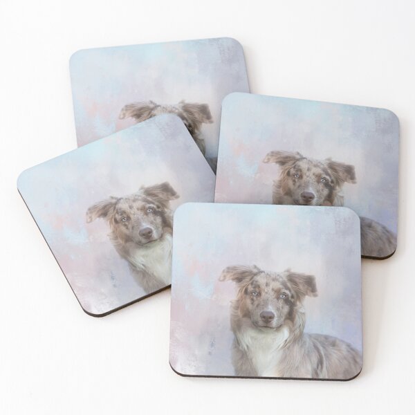 Item preview, Blue Merle Bicolor Australian Shepherd Two designed and sold by Elisabeth Lucas.