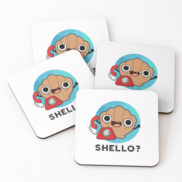 Item preview, Shello Funny Sea Shell Puns  designed and sold by punnybone.