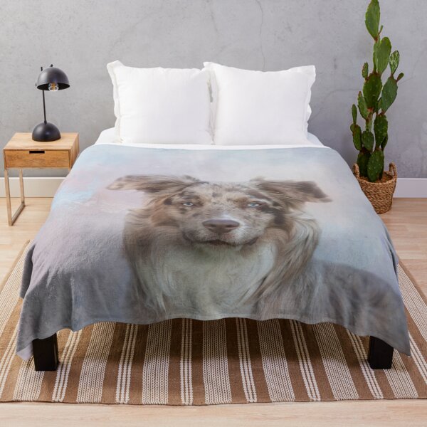 Item preview, Blue Merle Bicolor Australian Shepherd Two designed and sold by Elisabeth Lucas.