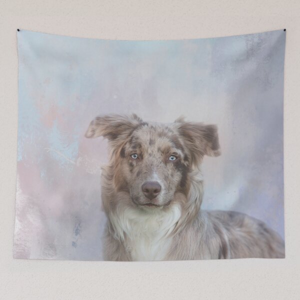 Item preview, Blue Merle Bicolor Australian Shepherd Two designed and sold by Elisabeth Lucas.