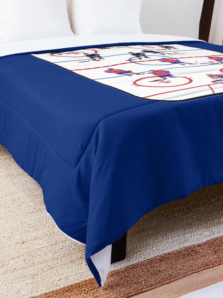 Alternate view of Pixel Art Hockey Rink Comforter