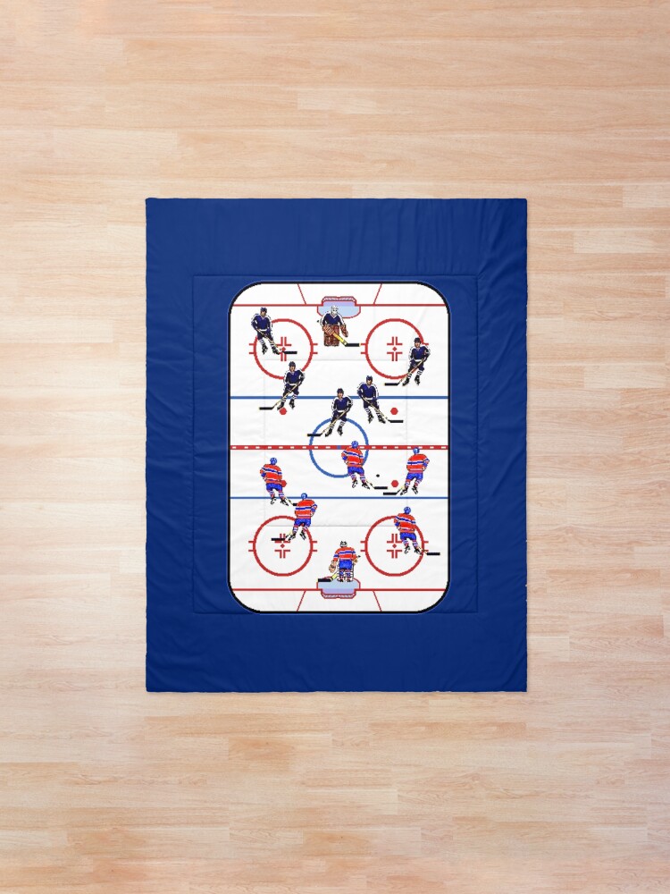 Alternate view of Pixel Art Hockey Rink Comforter