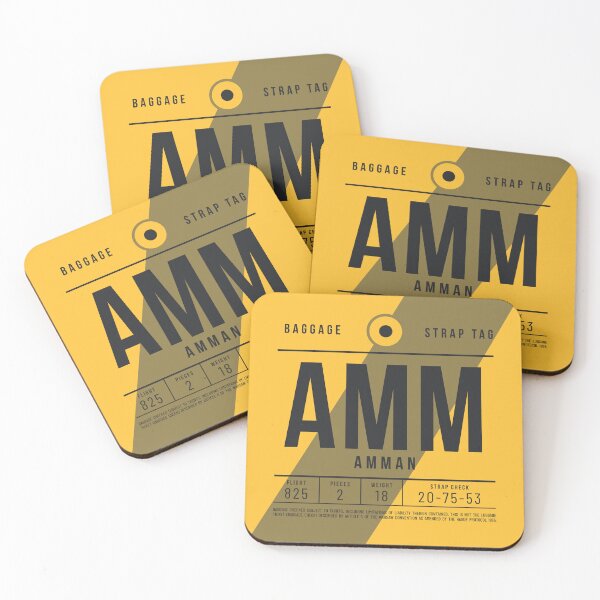 Item preview, Luggage Tag E - AMM Amman Jordan designed and sold by VoodooCircus.