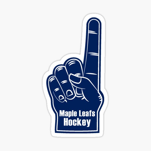 Toronto Maple Leafs Hockey Foam Finger Sticker