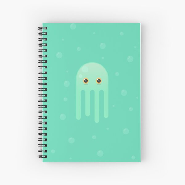Lime Jellyfish Spiral Notebook