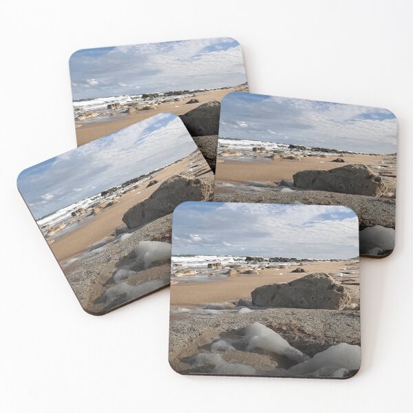 Item preview, Sea Foam on a Rocky Beach with Coquina Stone designed and sold by WanderingLife.