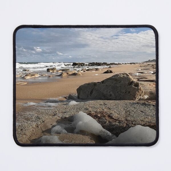 Item preview, Sea Foam on a Rocky Beach with Coquina Stone designed and sold by WanderingLife.