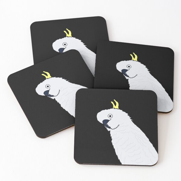Item preview, Cheeky Cockatoo on Black designed and sold by Digitaldingo.