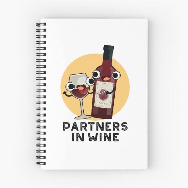 Item preview, Partners In Wine Funny Drink Puns  designed and sold by punnybone.