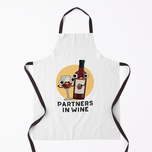 Item preview, Partners In Wine Funny Drink Puns designed and sold by punnybone.