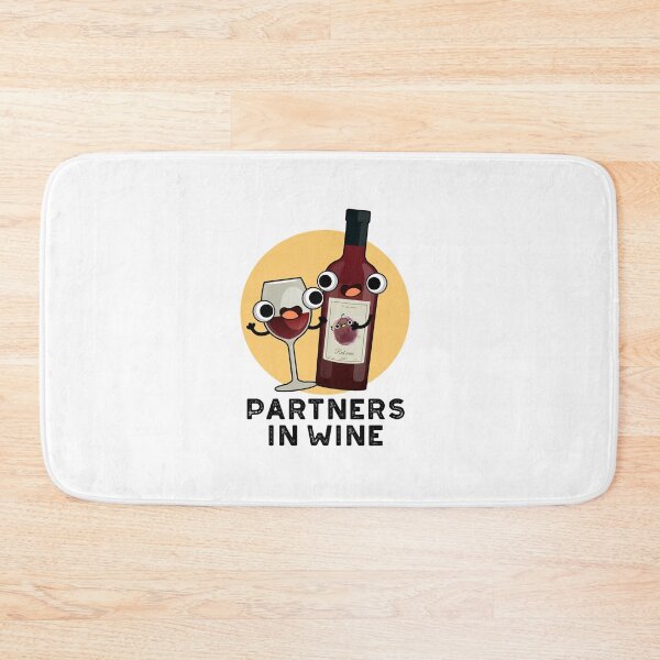Item preview, Partners In Wine Funny Drink Puns  designed and sold by punnybone.