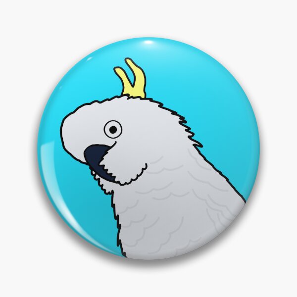 Item preview, Cheeky Cockatoo on Blue designed and sold by Digitaldingo.