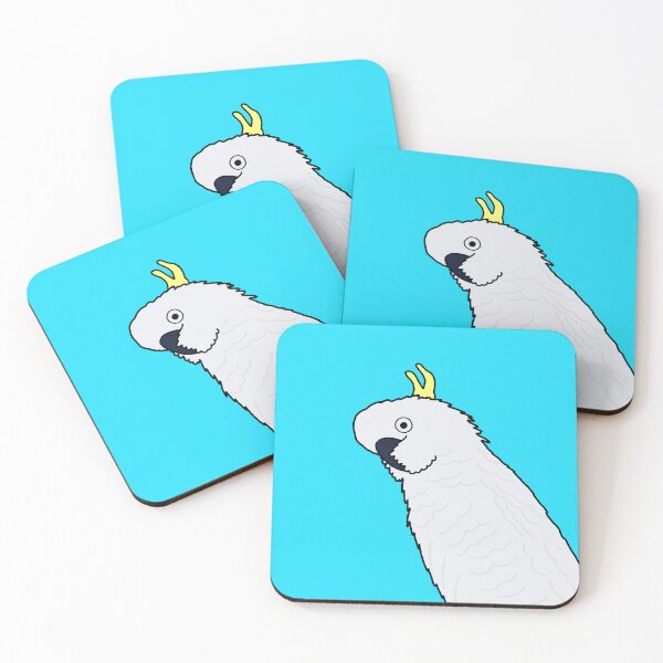 Item preview, Cheeky Cockatoo on Blue designed and sold by Digitaldingo.