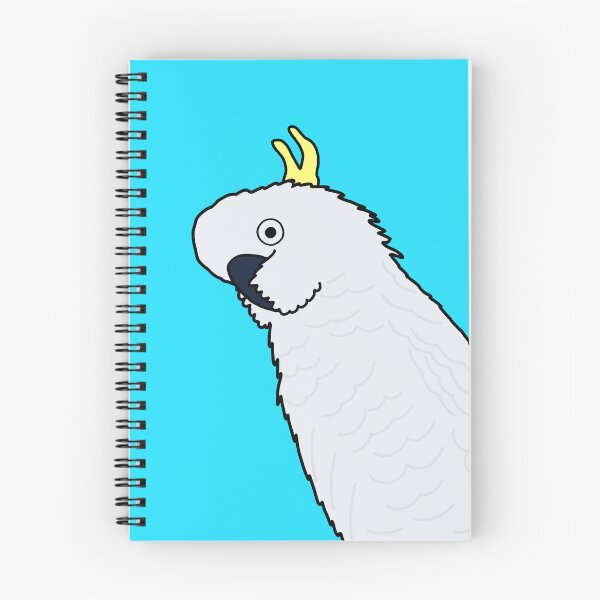 Item preview, Cheeky Cockatoo on Blue designed and sold by Digitaldingo.